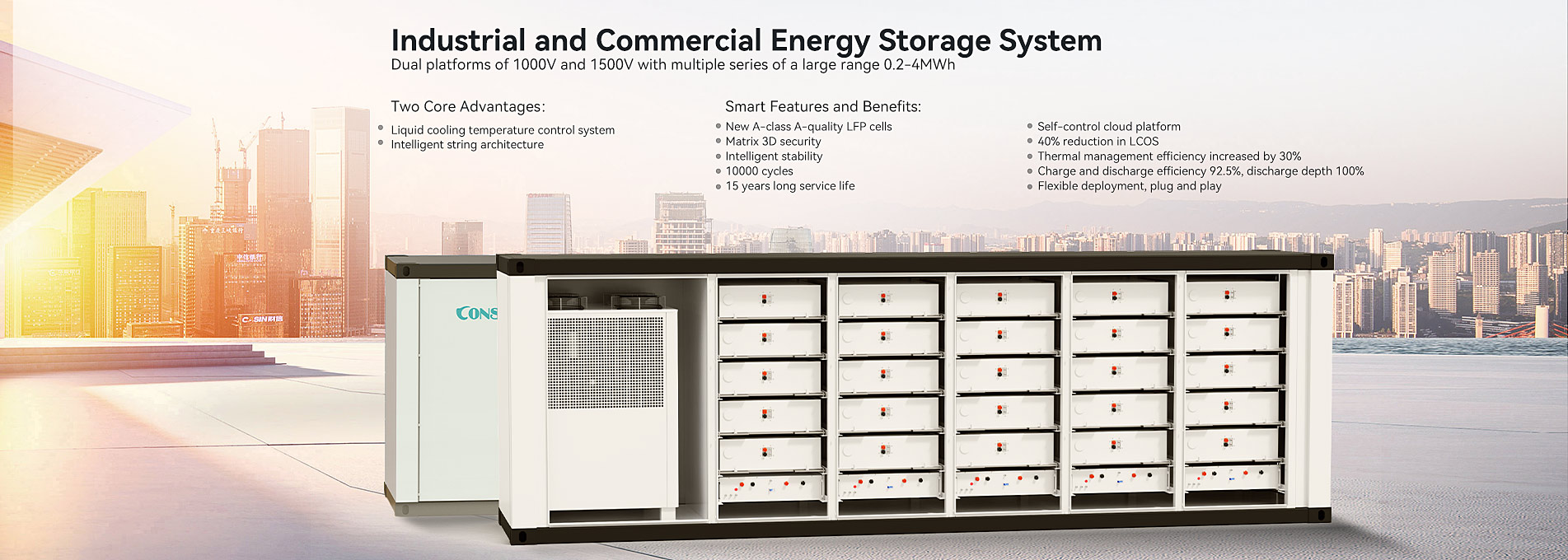 Hệ thống lưu trữ năng lượng công nghiệp và thương mại