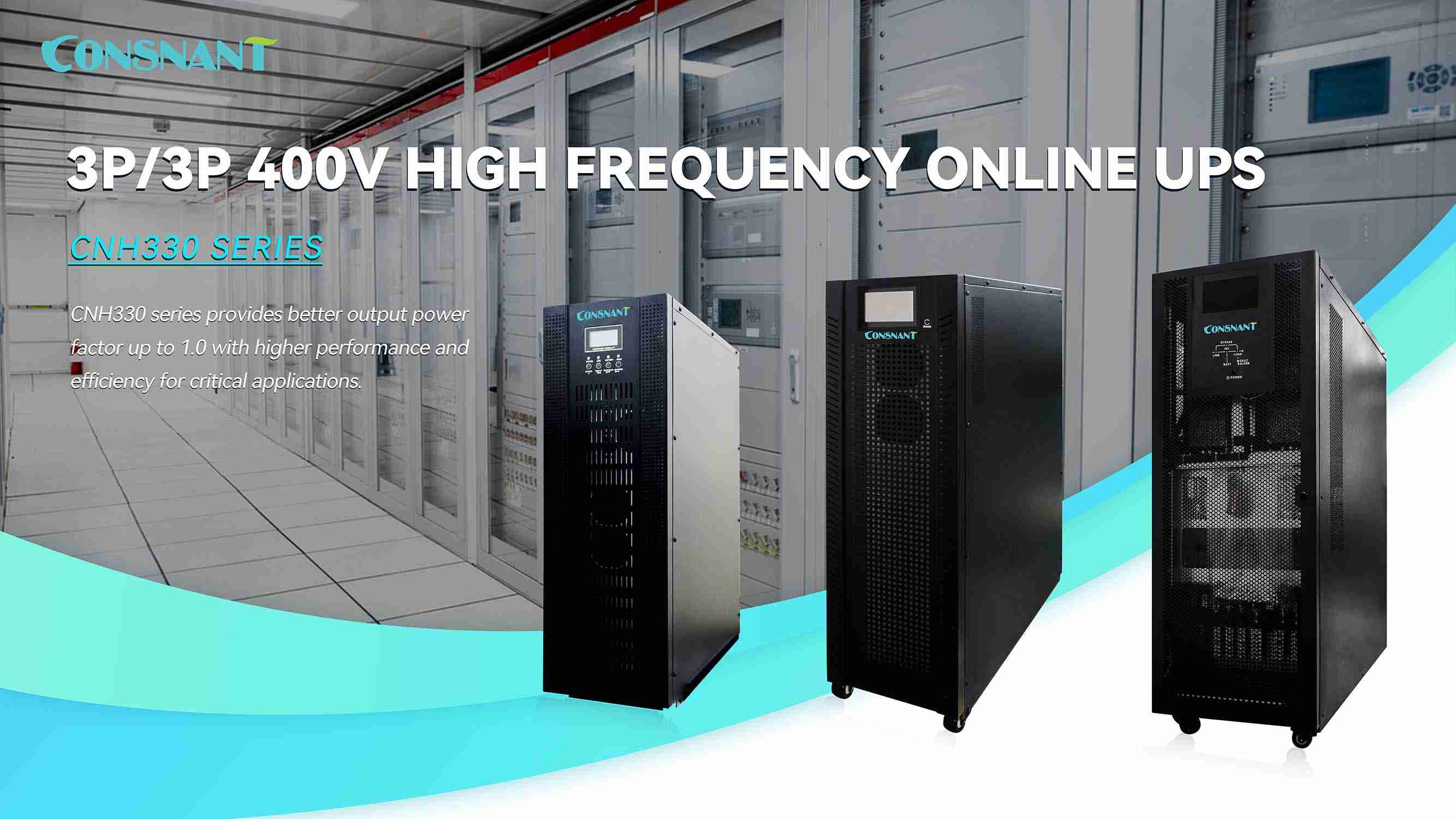 Three Phase High Frequency Online UPS 10-100KVA