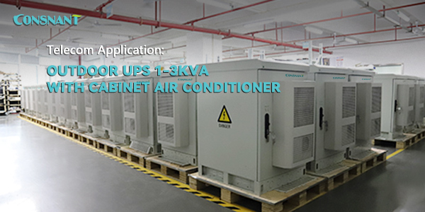 Ứng dụng viễn thông: UPS ngoài trời 1-3KVA kèm tủ điều hòa